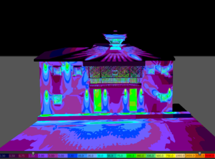 Light simulation in DIALux