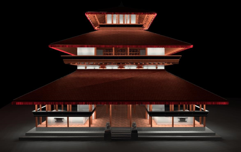 Lighting design of Kastamandap - Basantapur Durbar Square, Nepal